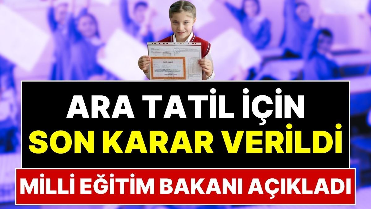 MEB duyurdu, ara tatil kalkacak mı?