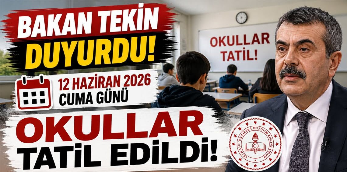 Cuma günü okullar tatil edildi