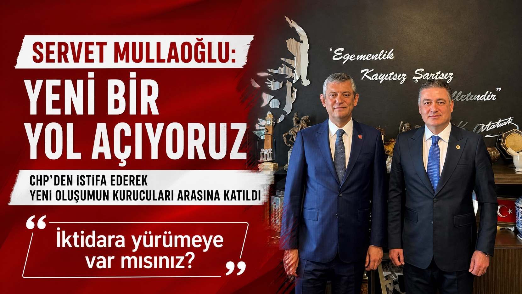 Hatay Milletvekili Servet Mullaoğlu CHP'den İstifa Etti: Yeni Bir Yol Açıyoruz