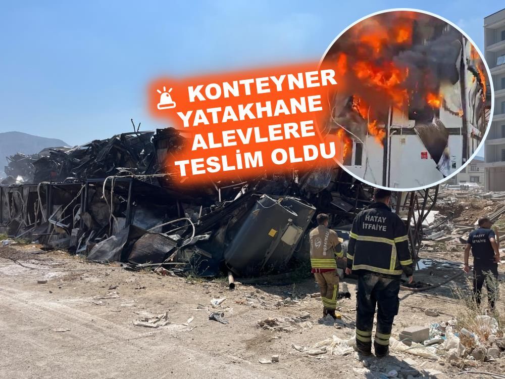 Konteyner yatakhane alevlere teslim oldu