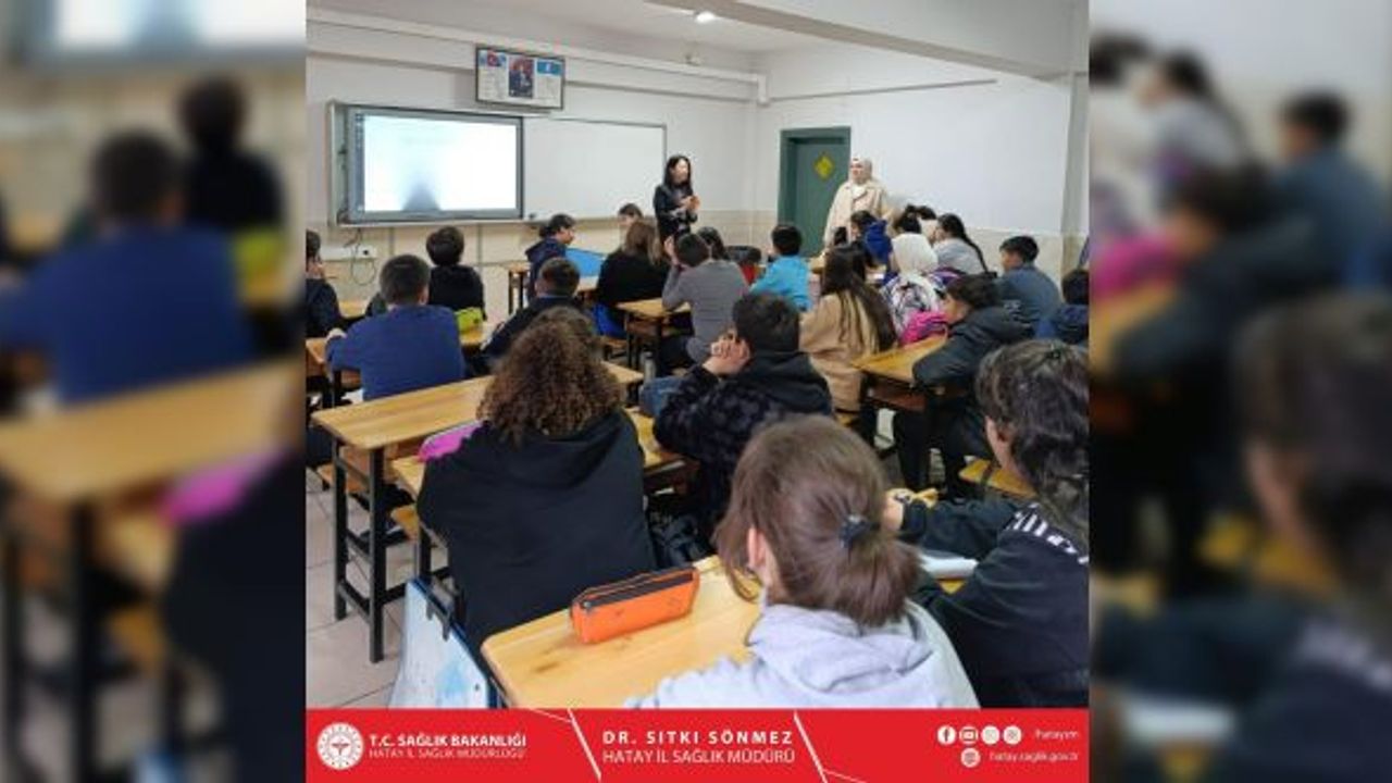 REYHANLI VE KIRIKHAN'DA ÖĞRENCİLERE BESLENME VE DİYABET EĞİTİMİ