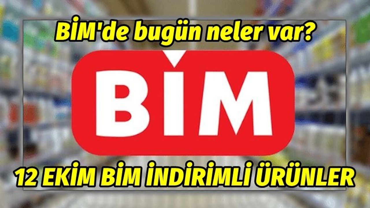 BİM'de yarın neler var? 12 Ekim Salı BİM indirimli ürünler kataloğu