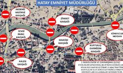 Hatay'da 1 Mayıs Emek ve Dayanışma Günü Trafik Düzenlemesi