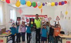İlkokul öğrencilerine trafik eğitimi verildi