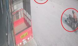 Motosikletten düşen kadına karşıdan gelen motosiklet çarptı