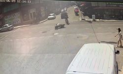 Çarpmayayım derken kaza yaptı: O anlar kamerada