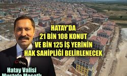 Hatay'da 21 bin 108 konut ve bin 125 iş yerinin hak sahipliği belirlenecek