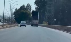 Kamyon şoförü yürekleri ağza getirdi