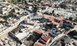 Depremin yıktığı Habib-i Neccar Camii'nde ihya çalışmaları hızla sürüyor