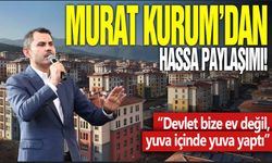 Bakan Kurum, tamamlanan Hatay Hassa deprem konutlarını paylaştı