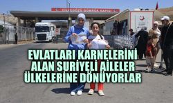 Evlatları karnelerini alan Suriyeli aileler ülkelerine dönüyorlar