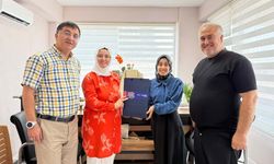 Kadın Kolları Başkanı Halime Öksüz, Dyt. Tuğba Yıldırım’a ziyarette bulundu
