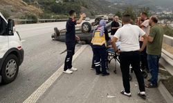 Hatay'da otomobil takla attı: 4 yaralı