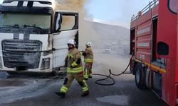 Belen’de tır yangını