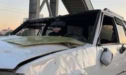 Takla atarak hurdaya dönen Tofaş'ın sürücüsü yaralandı