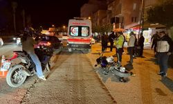 Otomobille çarpışan motosikletin sürücüsü yaralandı