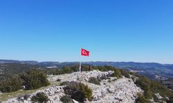 7 tepede, 7 bayrak göndere çekildi