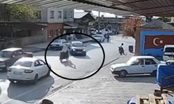 Otomobille çarpışan motosikletin sürücüsü yaralandı