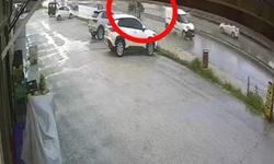 El freni çekilmeyen otomobil ana yola çıktı