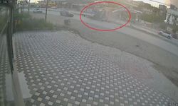 Orta refüje çarpan hafriyat kamyonunun devrildi