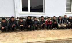 Yayladağı’nda dron destekli operasyonda 11 göçmen yakalandı