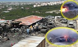 Alevlerin sıçradığı 8 araç demir yığını haline geldi