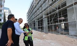 Başkan Yapar, yapımı devam eden projeleri yerinde inceledi