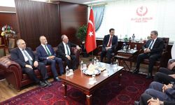 Arıkan'dan Destici'ye taziye ve kurultay tebriği ziyareti