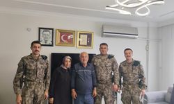 Hatay polisinden şehit ailelerine babalar günü ziyareti