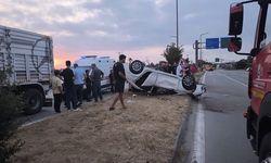 Dörtyol’da takla atan otomobilin sürücüsü yaralandı