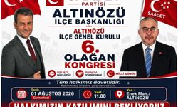Saadet Partisi Altınözü İlçe Başkanlığı'ndan Kongreye Davet