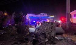 Takla atan otomobildeki 3 kişi yaralandı