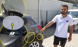 Sürttüğü araca ‘Arabaya hafif sürttüm, lütfen bana ulaşın’ notunu bıraktı