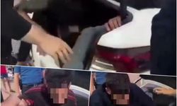 Tıka basa göçmen doldurulan otomobilin bagajından 4 göçmen çıktı