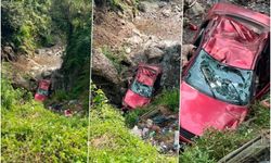 Payas'ta uçurumdan yuvarlanan otomobilin sürücüsü yuvarlandı