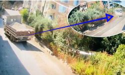 Yokuşu çıkamayan kum yüklü kamyon 10 çocuk annesini canından etti