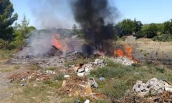 Erzin’de çöplük alanında çıkan yangın kontrol altına alındı