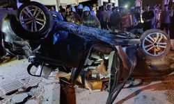 Defne’de takla atan otomobilin sürücüsü yaralandı