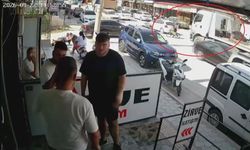 Bisikletli çocuk saniyelerle ölümden döndü