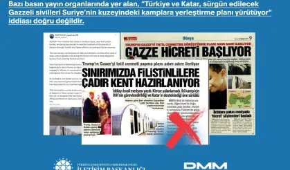 Türkiye ve Katar’ın 'Gazzelileri Suriye’ye yerleştirme planı' iddiası yalanlandı