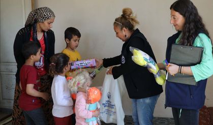 HBB’den evi yanan aileye yardım eli