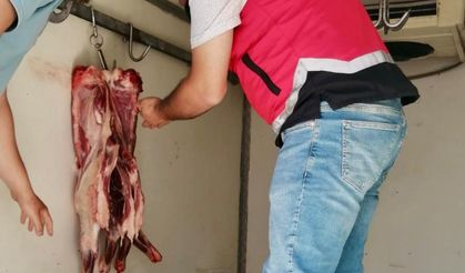 Uygun şartlarda taşınmayan 34 kilo et imha edildi