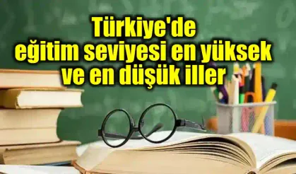 Türkiye'de eğitim seviyesi en yüksek ve en düşük iller✍️