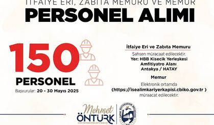 Büyükşehir 150 memur alımı yapacak