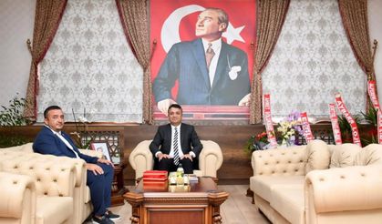 Başkan Ayhan Özsarı’ndan Dörtyol Kaymakamı Mehmet Keklik’e Ziyaret