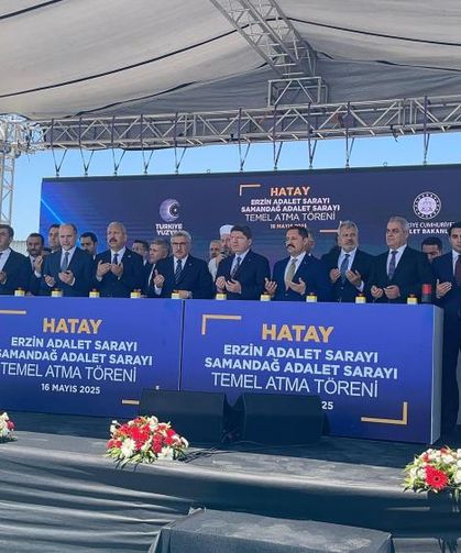 Hatay’da 2 adliye binasının temeli atıldı