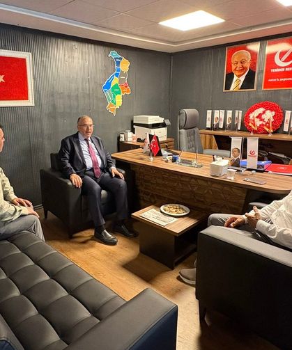 Milletvekili Çalışkan'dan, Yeniden Refah Partisi Hatay İl Başkanı Yener'e Ziyaret