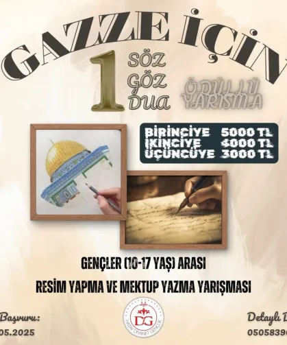 Hatay İl Müftülüğü’nden Gazze İçin Anlamlı Yarışma