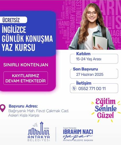 Ücretsiz Günlük Konuşma Yaz Kursu