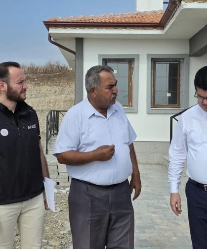 Kaymakam Eroğlu, Aşağı Kepirce köy evlerindeki çalışmaları inceledi